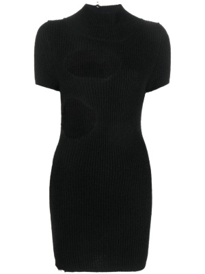 

Cut-out ribbed minidress, MM6 Maison Margiela Cut-out ribbed minidress