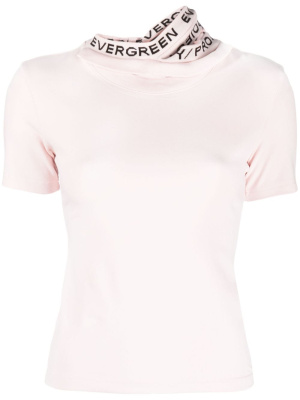 

Logo-jacquard triple-collar T-shirt, Y/Project Logo-jacquard triple-collar T-shirt