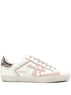 

Stevend logo-patch leather sneakers, Premiata Stevend logo-patch leather sneakers