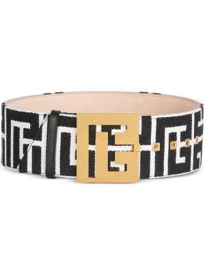 

Logo-plaque buckle-fastening belt, Balmain Logo-plaque buckle-fastening belt