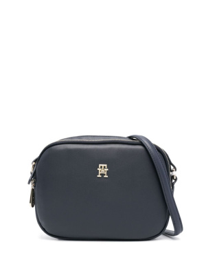 

Logo-plaque faux-leather crossbody bag, Tommy Hilfiger Logo-plaque faux-leather crossbody bag