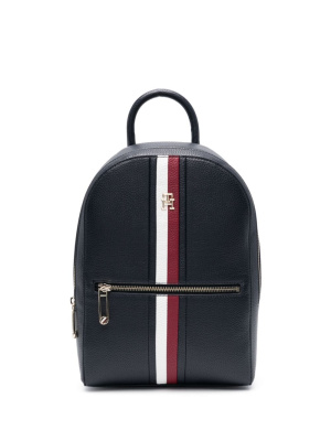 

Logo-plaque faux-leather backpack, Tommy Hilfiger Logo-plaque faux-leather backpack