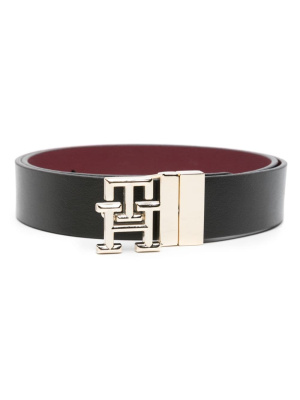 

Reversible monogram leather belt, Tommy Hilfiger Reversible monogram leather belt