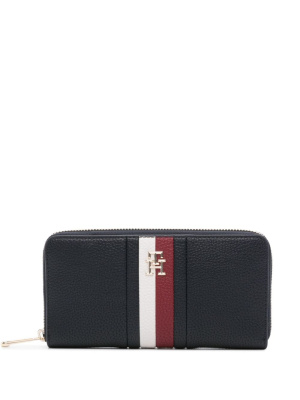 

Large monogram-plaque faux-leather wallet, Tommy Hilfiger Large monogram-plaque faux-leather wallet