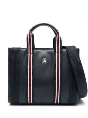 

Logo-plaque stripped tote bag, Tommy Hilfiger Logo-plaque stripped tote bag