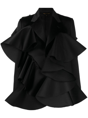 

Oversized-ruffle detail blazer, Comme Des Garçons Oversized-ruffle detail blazer