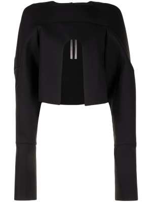 

Bell-sleeve cropped top, Rick Owens Bell-sleeve cropped top