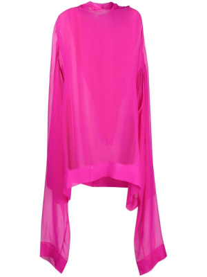 

Sheer tunic-style hooded dress, Rick Owens Sheer tunic-style hooded dress