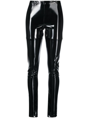 

High-waist patent-finish leggings, Junya Watanabe High-waist patent-finish leggings
