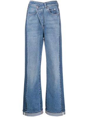 

Deconstructed wide-leg jeans, LOEWE Deconstructed wide-leg jeans