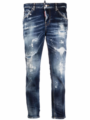 

Acid wash cropped jeans, Dsquared2 Acid wash cropped jeans