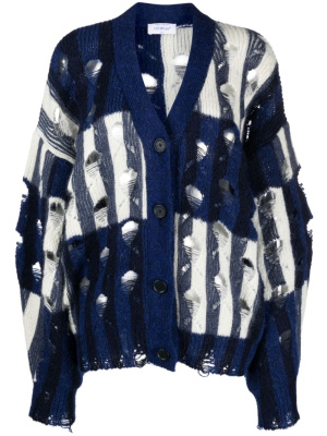 

Mohair-blend oversized cardigan, Off-White Mohair-blend oversized cardigan