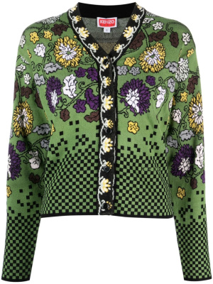 

Floral Archive floral-jacquard cardigan, Kenzo Floral Archive floral-jacquard cardigan