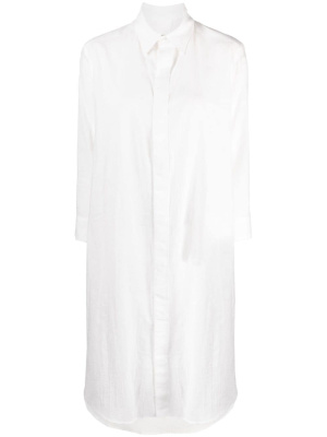 

Classic-collar cotton dress, Yohji Yamamoto Classic-collar cotton dress