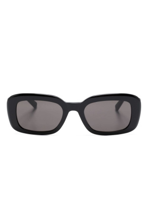 

Logo-plaque rectangle-frame sunglasses, Saint Laurent Eyewear Logo-plaque rectangle-frame sunglasses