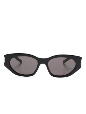 

Bold Geo oval-frame sunglasses, Saint Laurent Eyewear Bold Geo oval-frame sunglasses