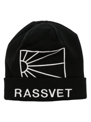 

Fine-knit embroidered beanie, PACCBET Fine-knit embroidered beanie