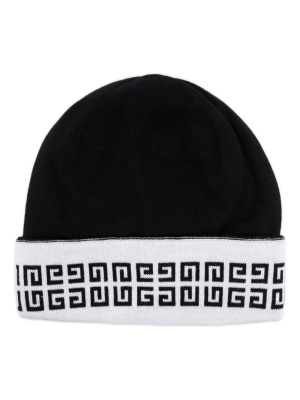 

Logo-print wool beanie, Givenchy Logo-print wool beanie