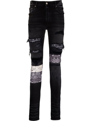 

Bandana-print skinny jeans, AMIRI Bandana-print skinny jeans