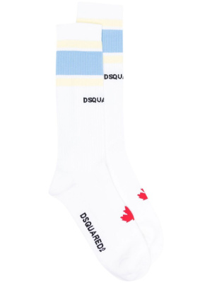 

Ribbed logo-knit socks, Dsquared2 Ribbed logo-knit socks