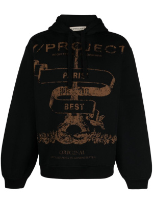 

Graphic-print cotton hoodie, Y/Project Graphic-print cotton hoodie
