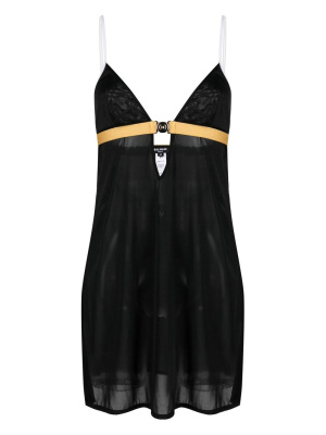 

Semi-sheer mesh dress, Balmain Semi-sheer mesh dress