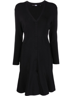 

Buttoned knitted dress, Karl Lagerfeld Buttoned knitted dress