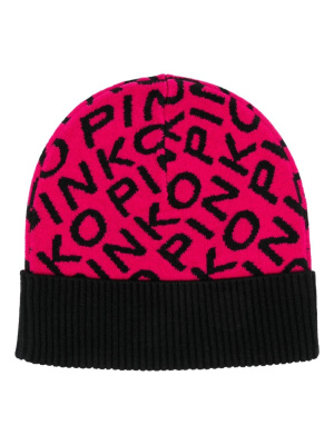

Logo-print beanie hat, PINKO Logo-print beanie hat