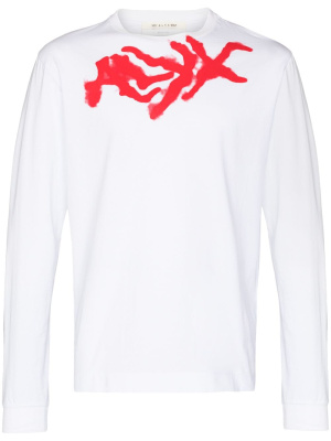 

Spray-logo long-sleeve T-shirt, 1017 ALYX 9SM Spray-logo long-sleeve T-shirt