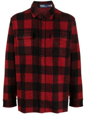 

Plaid-check flannel shirt, Polo Ralph Lauren Plaid-check flannel shirt