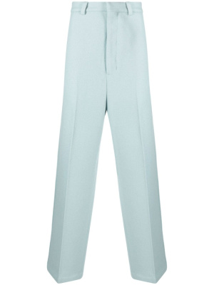 

Wool-blend gabardine wide-leg trousers, AMI Paris Wool-blend gabardine wide-leg trousers