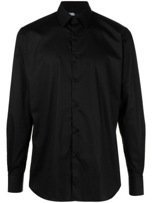 

Poplin long-sleeve cotton shirt, Karl Lagerfeld Poplin long-sleeve cotton shirt