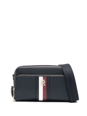 

Iconic stripe-detail leather crossbody bag, Tommy Hilfiger Iconic stripe-detail leather crossbody bag