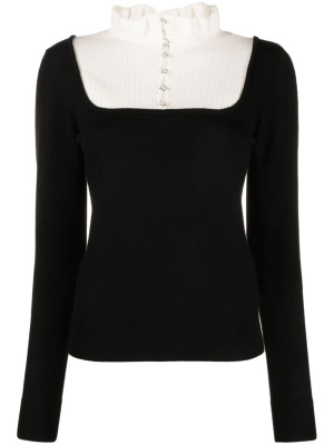 

Layered wool-blend jumper, SANDRO Layered wool-blend jumper