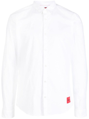 

Logo-patch cotton shirt, HUGO Logo-patch cotton shirt