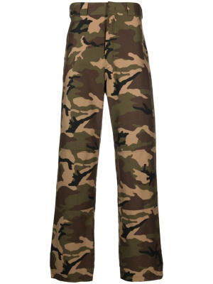 

Camouflage-print wide-leg trousers, Palm Angels Camouflage-print wide-leg trousers