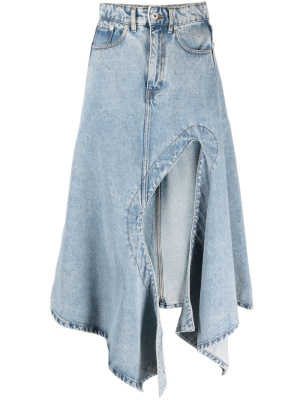 

Cut-out denim midi skirt, Y/Project Cut-out denim midi skirt