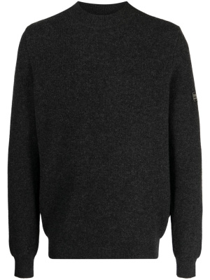 

Logo-print wool-blend jumper, Barbour Logo-print wool-blend jumper