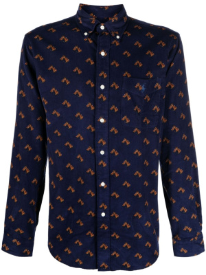

Horse-print corduroy shirt, Polo Ralph Lauren Horse-print corduroy shirt