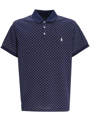 

Logo-embroidered patterned polo shirt, Polo Ralph Lauren Logo-embroidered patterned polo shirt