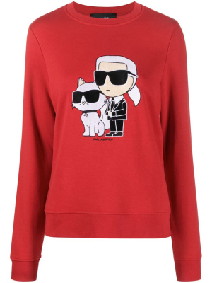 

Ikonik Karl & Choupette sweatshirt, Karl Lagerfeld Ikonik Karl & Choupette sweatshirt