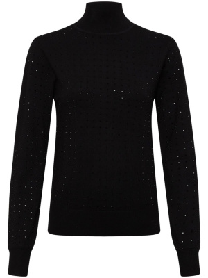 

Funnel-neck studded T-shirt, Karl Lagerfeld Funnel-neck studded T-shirt