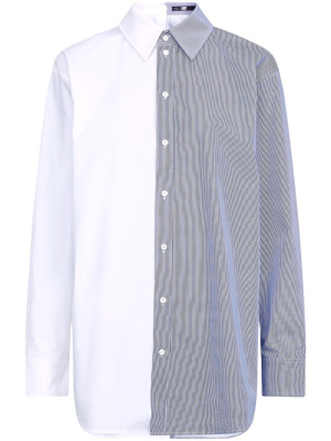 

X Cara Delevingne two-tone shirt, Karl Lagerfeld X Cara Delevingne two-tone shirt