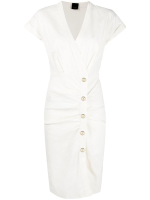 

V-neck short-sleeve dress, PINKO V-neck short-sleeve dress