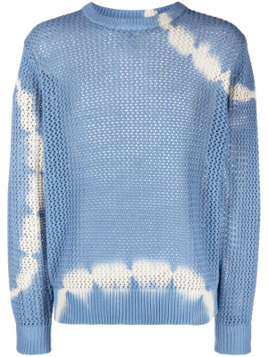 

Bleached-effect open-knit jumper, Stüssy Bleached-effect open-knit jumper