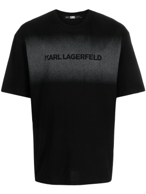 

Logo-print faded T-shirt, Karl Lagerfeld Logo-print faded T-shirt