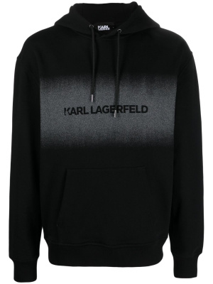 

Logo-print faded hoodie, Karl Lagerfeld Logo-print faded hoodie