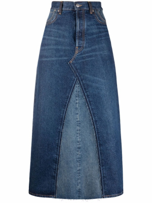 

High-waisted denim skirt, Maison Margiela High-waisted denim skirt