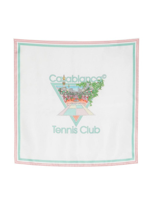 

Tennis Club silk scarf, Casablanca Tennis Club silk scarf