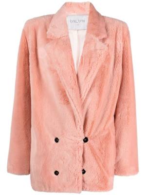

Double-breasted faux-fur jacket, Forte Forte Double-breasted faux-fur jacket